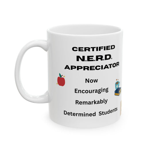 Teacher /Educator NERD Mug, Fun, Trendy, Back to School, Unique, Gift for Staff